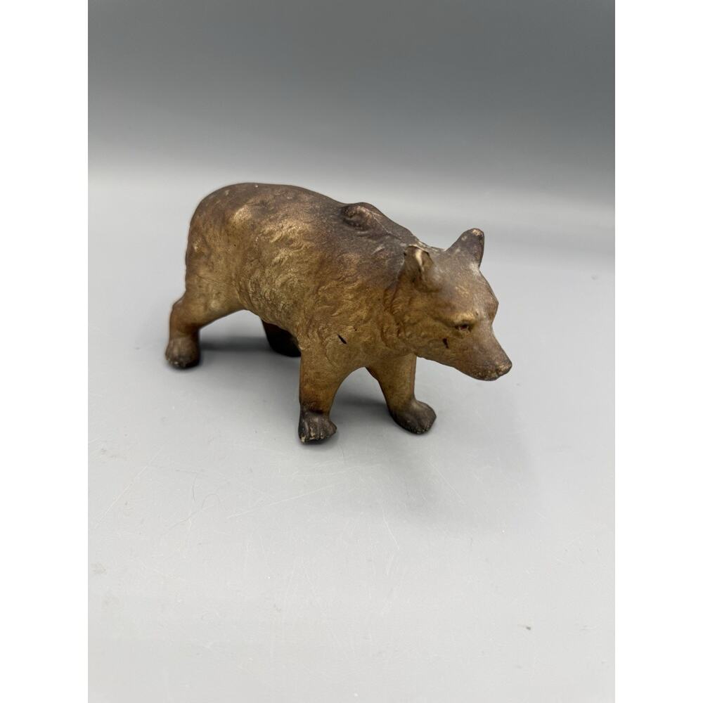 Vintage Bear Figurine Brown Bear Rustic Cabin Lodge Woodland Decor